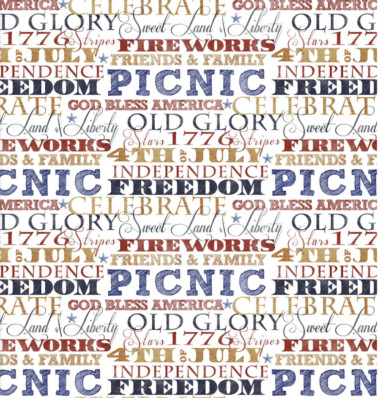 3 Wishes 16068 American Spirit American Works White Cotton Fabric By The Yard
