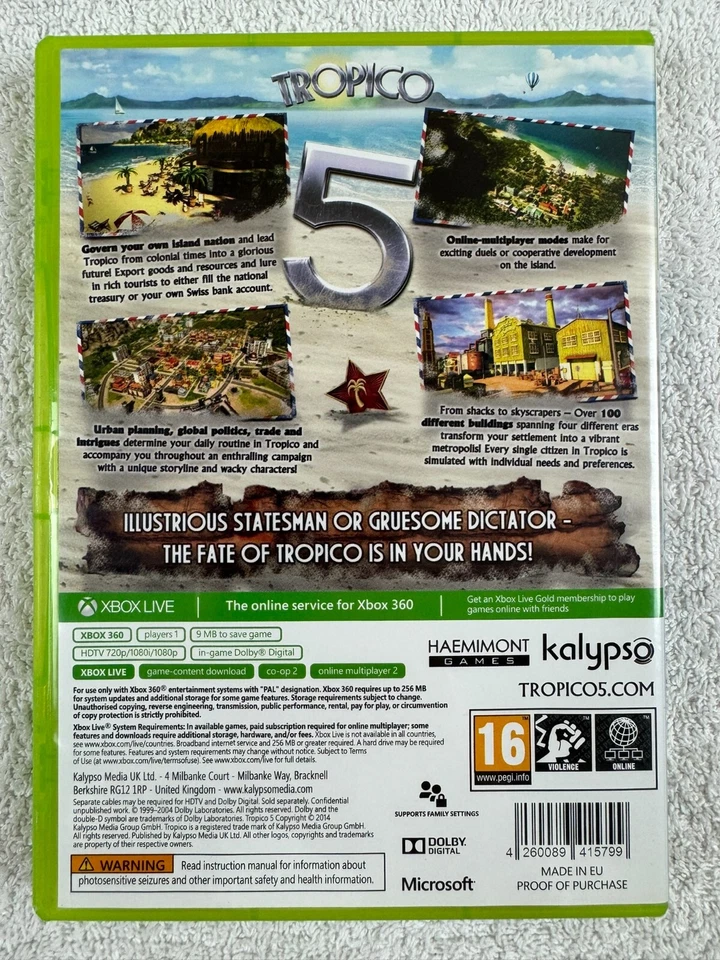 Tropico 5 - Limited Special Edition - Microsoft Xbox 360 - PAL - Image 2 of 4