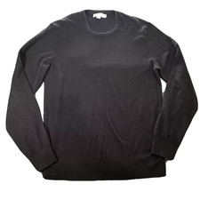 Calvin Klein Men Size Large Black Sweater Cotton 606