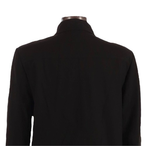 Marella Black Minimalist Contemporary Full Zip Jacket Size 12 Essential - Picture 4 of 10