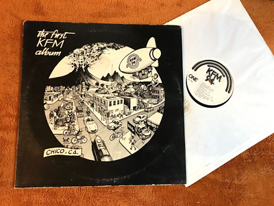 The First Kfm Album Chico, Ca v/a funk rock orig private 1980 lp spark & cinder!