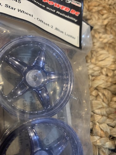 Thunder Power RC RIERH245 1/10 26mm Star wheel Offset -2 Blue Chrome Luster - Picture 4 of 6