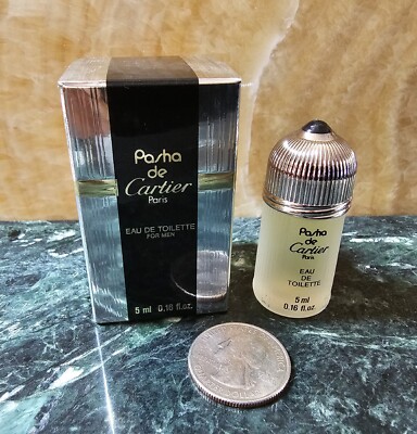 Pasha de Cartier Eau de Toilette Men's 0.16oz / 5ml Mini - NEW in