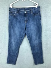 Gap Womens Mid Rise Skinny Stretch Blue Jeans Size 16/33R 36X27