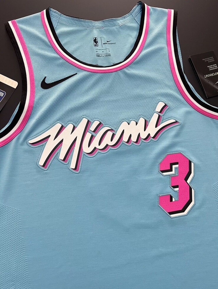 Dwayne Wade Miami Heat City Edition Authentic Jersey Pro Cut