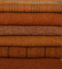 HAND DYED RUG HOOKING WOOL Mill-Dyed ~ "RUSTY ROOSTER" (6-pc. collection)