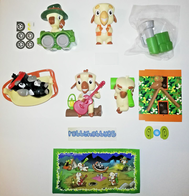 Complete set Sheep IN Camping (DVB32 - DVB36) + 5 paper kinder