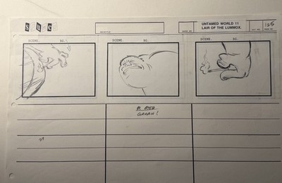 Ren & Stimpy Original Production Storyboard Art Spumco  - COA