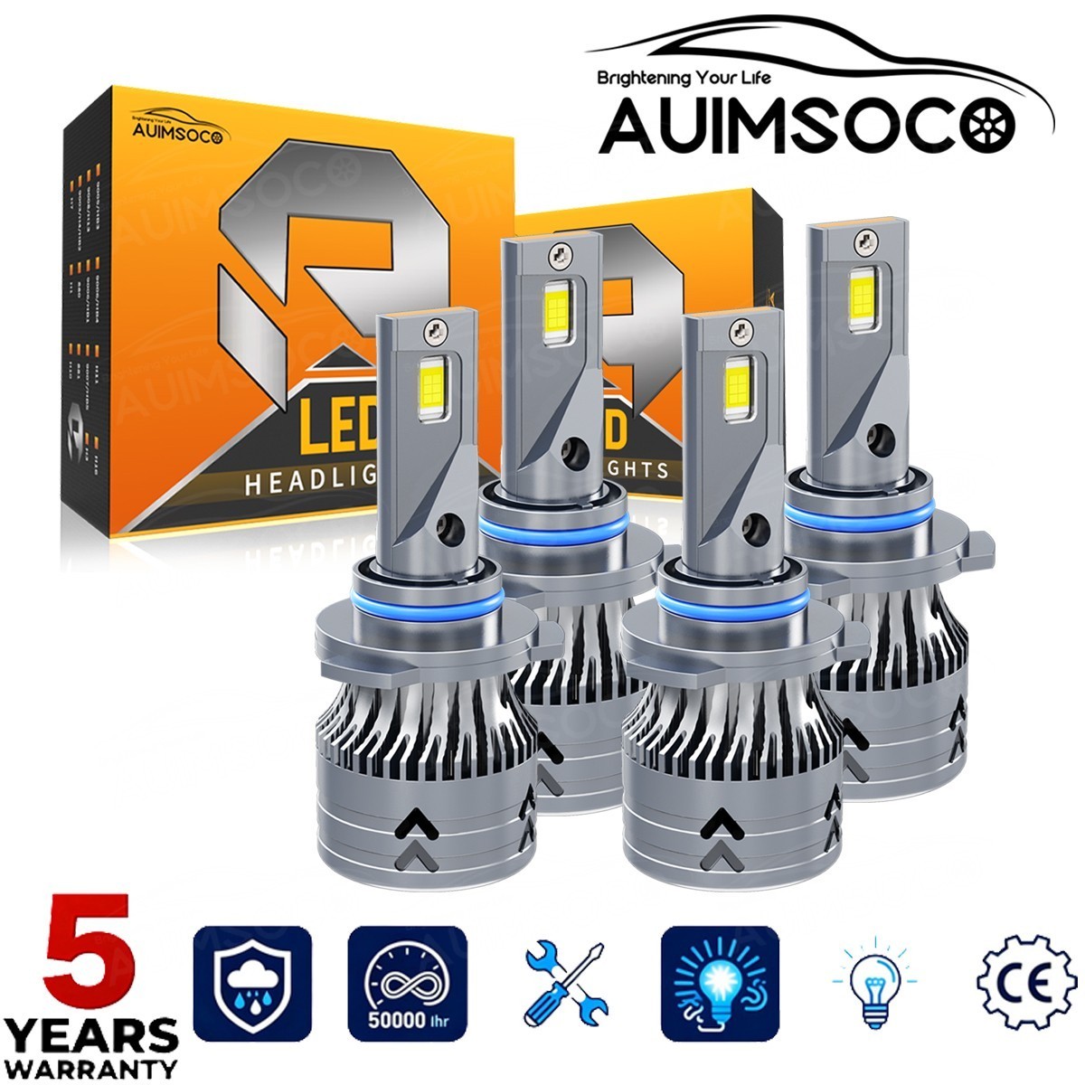 For Acura NSX 1995-2000 2001 LED Headlight Bulbs High/Low Beam 9005&9006 Kit 4x