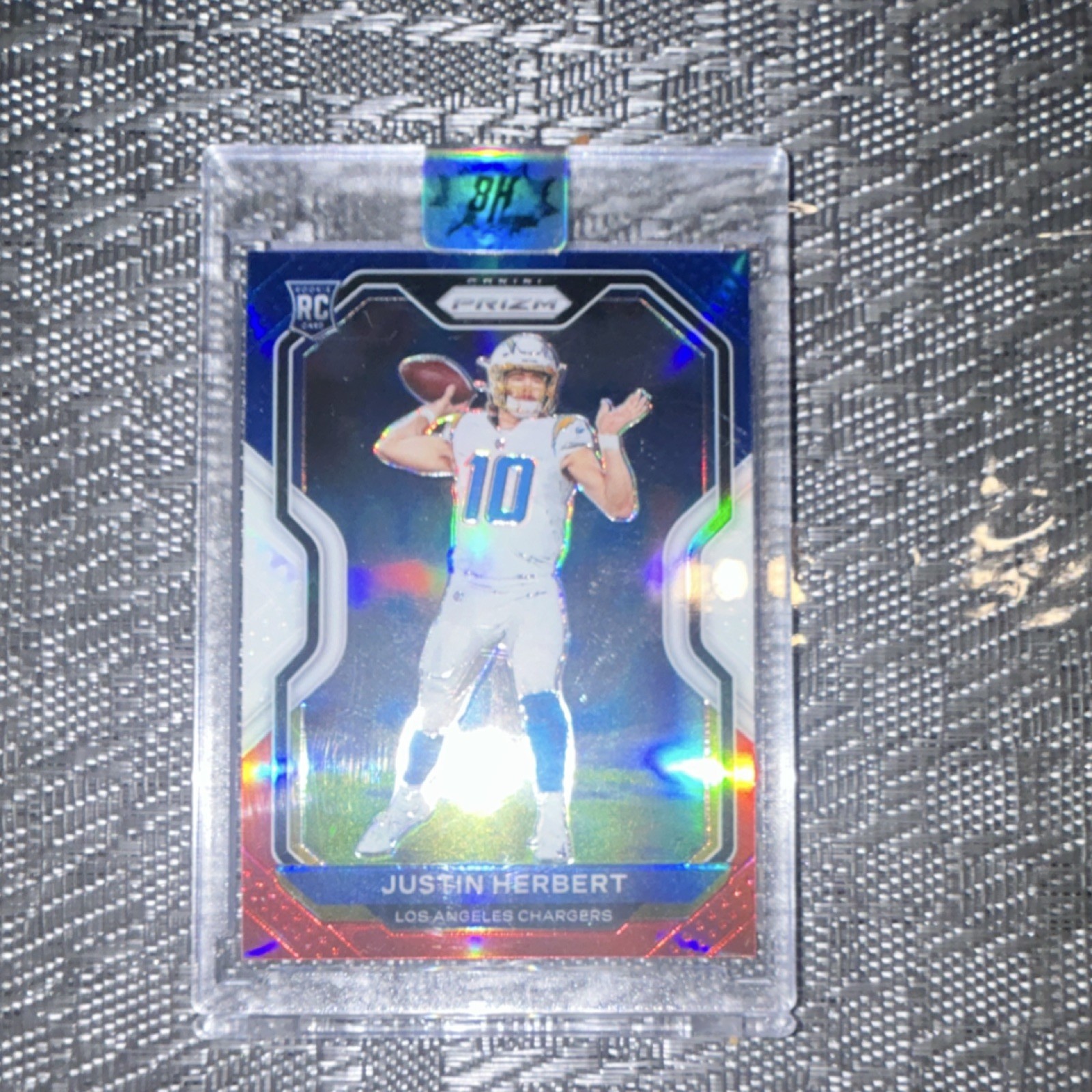 2020 Panini Prizm - Rookie Justin Herbert #325 Red White & Blue Prizm (RC)