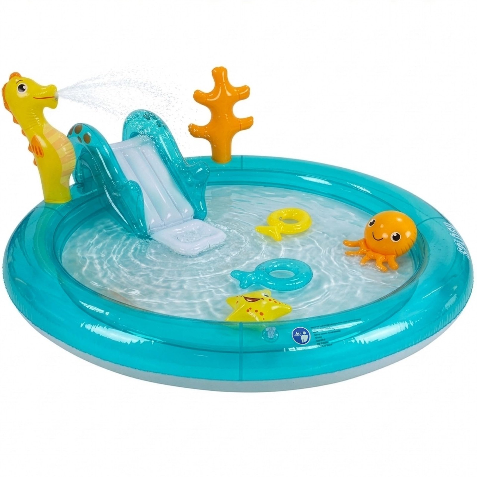 Splosh Sealife Toddler Splash & Spray Paddling Pool Play Centre With Slide