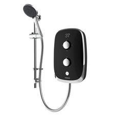 Aqualisa eMotion 10.5kW Electric Shower & Handset Midnight Black Chrome MOBC105