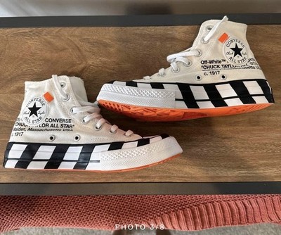 Converse Chuck Taylor 70 High x Off-White White Rare/Authentic (Size 5)