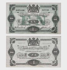 Sweden - 1915 - 1 Krona -  EF+   #CO8134