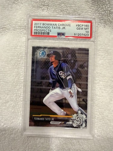 2017 Bowman Chrome Fernando Tatis Jr. BCP160 Prospects PSA 10 Padres
