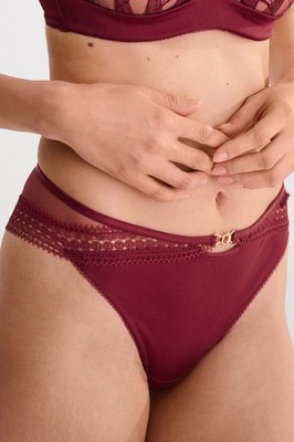 Lisca Adventure Brazilian Panty NWT Women's Premium Underwear Garnet Red 12382