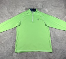 White Water Life Men s Harbor Green 1/4 Zip L/S Soft Performance Pullover, XL