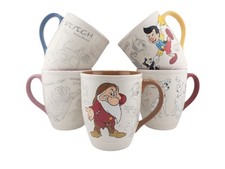 Disney Store Disney Classic 2016 Animated Sketch Mug Complete Collection