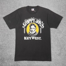 Vintage Sloppy Joe's Key West Hemingway Mens Medium Black Short Sleeve T-Shirt