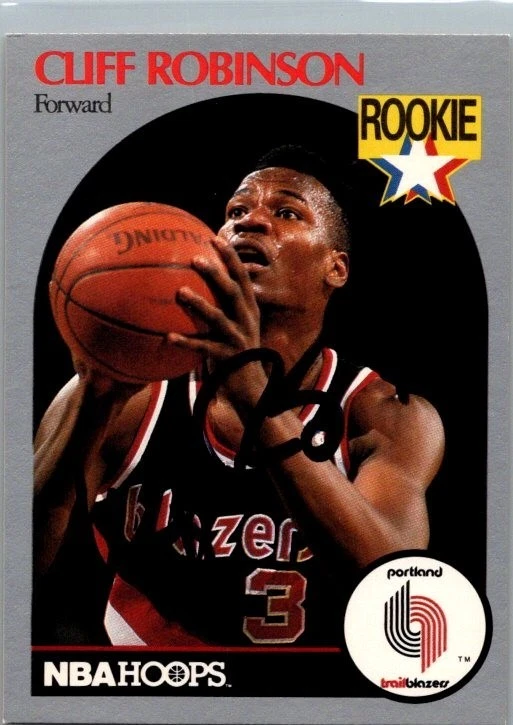 Clifford Robinson Basketball Autographed Sports Trading Cards