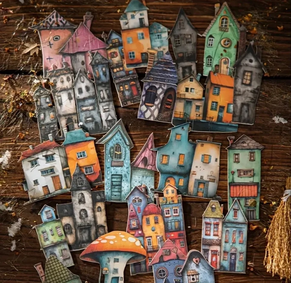 15pcs Vintage Quirky Cottage Stickers- Scrapbooking, Journal, DIY Crafts & Cards - Image 4 of 4