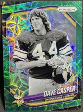 2025 Panini Prizm Football Dave Casper #256 Green Scope /75 Vikings