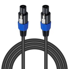 Speakon Cable 6ft Professional 18Guage Male to Male Audio Cord with Lock1416