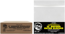 1000 12" Resealable Record Outer Sleeves OVERSIZE 7/8" BOX SETS 12SB02RSOS