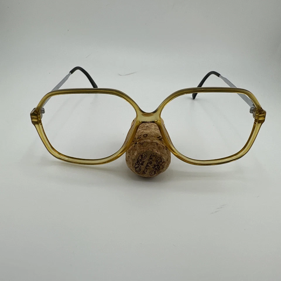 Anteojos vintage viennalinos - marcos redondos de plástico ámbar de Alemania Foto 2 de 4