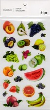 Fruit variety, 3D scrapbook stickers, 4x7" - Recollections 665049