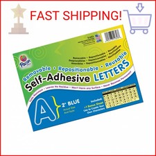 Pacon  PAC51653 Self-Adhesive Letters - Removable, Repositionable, Reusable, 2",
