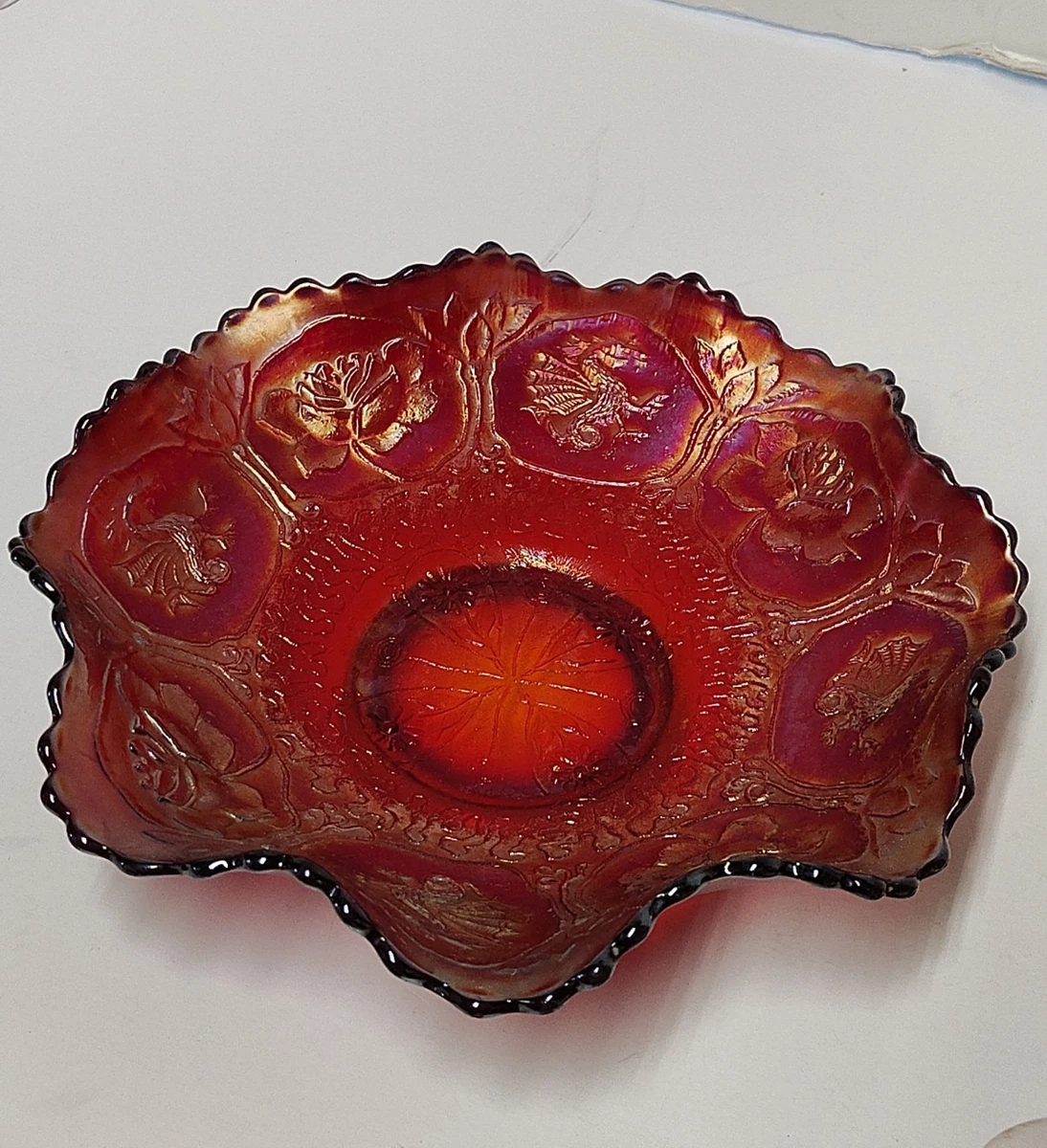 フェントン　アンティーク　ガラス　小物置き　レッド 25+ fenton red carnival for sale | Updated Oct 2026