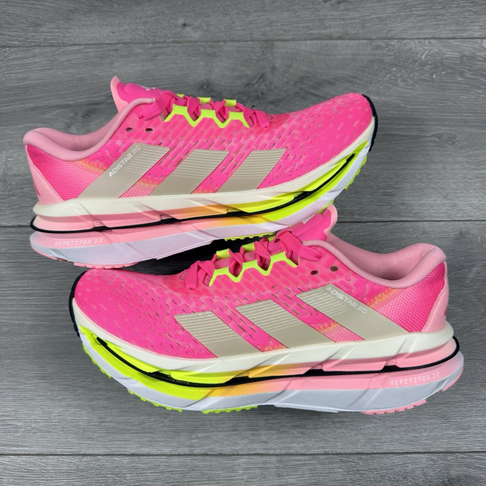 Adidas Adistar BYD corsa/palestra 'rosa lucido/bianco' - taglia UK 5,5/EU 38 2/3