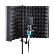 2Panel 20x14" Microphone Recording Sound Absorber Acoustic Foam Isolation Shield