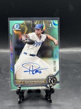 2022 Bowman Chrome Hunter Patteson 1st Bowman On Card Auto Aqua Lava #85/199