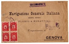 Navigazione , anni '30 , NGI/Florio Rubattino , da Soc. Coloniale - Turchia