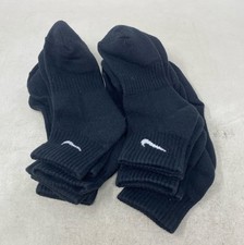 Nike Everyday Cushioned Ankle Socks 6 Pairs Black Size M Dri-FIT