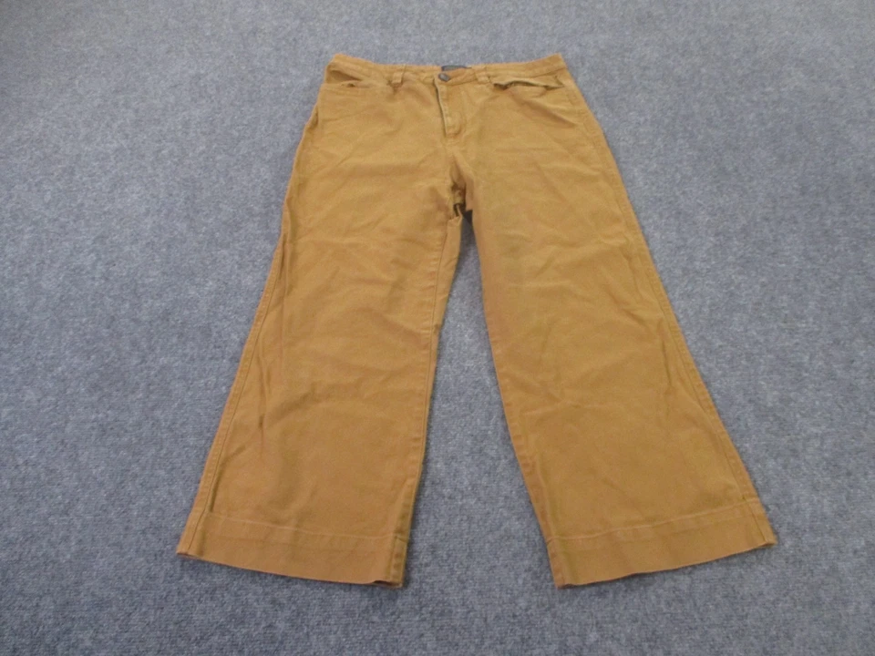 Pantalones Pendleton Mujer 12 Marrón Lona Chino Pierna Ancha Recto Trabajo Clásico Foto 2 de 4