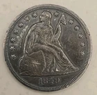 1849 Seated Liberty Silver Dollar $1 - Philadelphia Mint