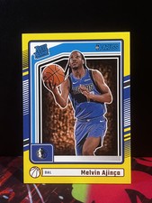 Melvin Ajinca Panini Donruss Rated Rookie YELLOW FLOOD Dallas Mavericks #238