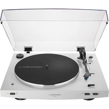 Audio Technica AT-LP3XBT-BK Fully Automatic Wireless Belt-drive Turntable, White