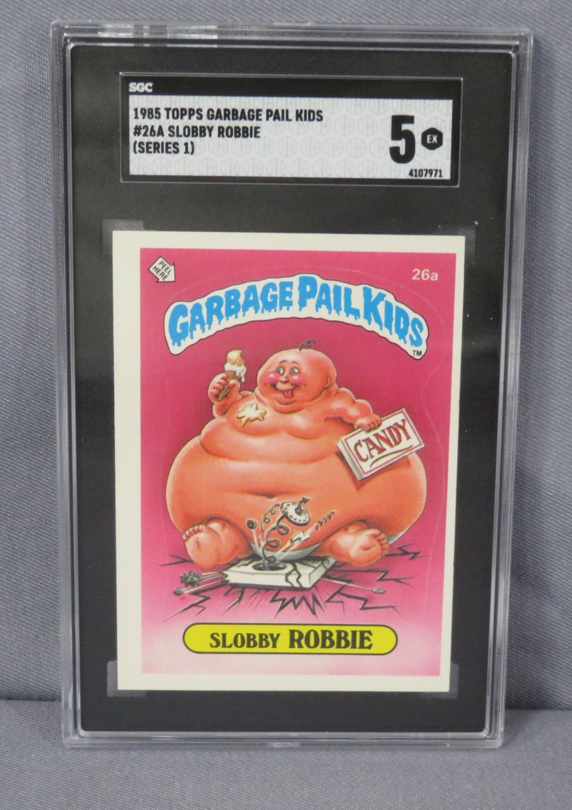 SLOBBY ROBBIE 1985 Topps Garbage Pail Kids #26a Series 1 SGC Grade 5 Excellent