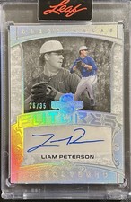 2025 Leaf Spectacular Liam Peterson Futures Autograph SP Card /35
