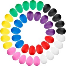 Augshy 40PCS Plastic Egg Shakers Percussion Musical Maracas Easter Eggs with...