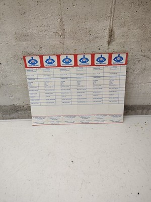 Vintage Esso Gasoline Oil Change Reminders Lot Of 6 Uncut Sheet