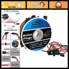 20 Pack 3-Prong Female Bullet Wire Harness 18 Gauge 12" Lead for Marker Lights