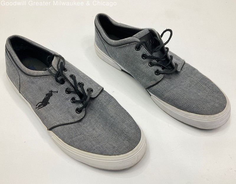 Polo Ralph Lauren Men's Grey Faxon Low Shoes Size 10