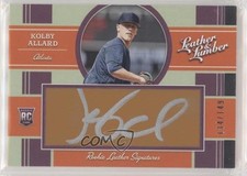 2019 Panini Leather & Lumber Rookie Signatures /149 Kolby Allard #125 Auto 0a3