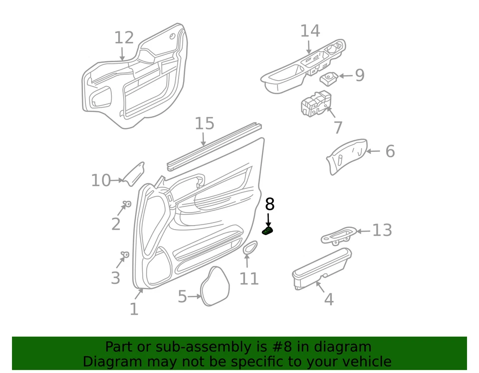2000-2005 GENUÍNO INTERRUPTOR DE JANELA DA PORTA LATERAL DO MOTORISTA GM, PEÇA NOVA DO FABRICANTE, P/N 10283834 - Imagem 4 de 4