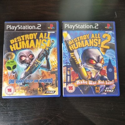 Playstation 2 Destroy All Humans and Destroy All Humans 1 & 2 Bundle PS2 Spiele